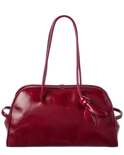Jacquemus The Turismo Large Leather Shoulder Bag In Red