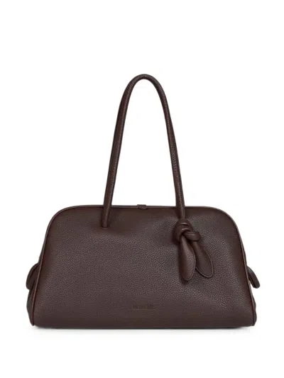 Jacquemus The Turismo Made In Italy Soft Bowling Bag In Brown