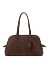 Jacquemus Womens Dark Brown Le Turismo Embossed Leather-suede Shoulder Bag In Brown