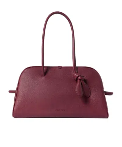 Jacquemus Burgundy The Turismo Large Shoulder Bag