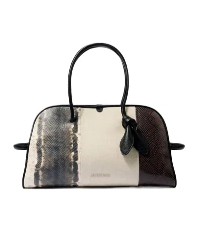 Jacquemus Double Handle Handbag In Black