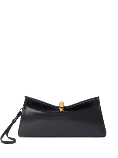 Jacquemus The Valérie Leather Clutch Bag In Black