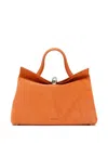 Jacquemus The Valérie Magnetic-closure Leather Tote Bag In Orange