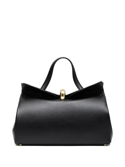 Jacquemus The Valérie Magnetic-closure Tote Bag In Black
