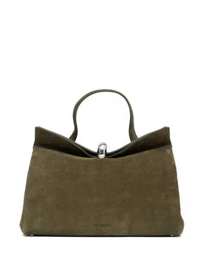 Jacquemus The Valérie Magnetic-closure Tote Bag In Brown