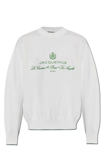 Jacquemus La Maille Venice Sweatshirt In White