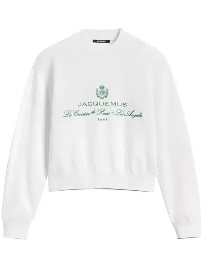 JACQUEMUS SWEATSHIRT MIT LOGO-STICKEREI