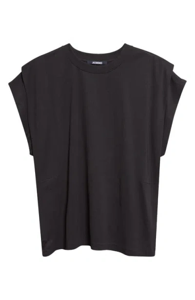 Jacquemus The Ventadou Cap Sleeve T-shirt In Black