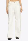 Jacquemus White The De Nmes Organic-cotton Jeans In White