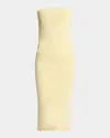 Jacquemus The Will Be Knit Dress In Yellow