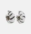 Jacquemus The Zebra Hoop Earrings With Rhinestones In Black