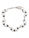 Jacquemus Le Collier Zebra Enamelled Necklace In Silver
