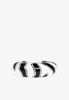 Jacquemus The Zebra Rhinestone Bracelet In White