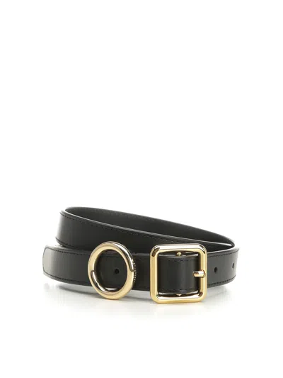 Jacquemus Thin Belt Regalo In Black