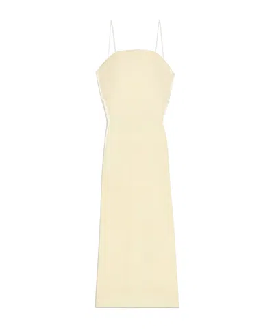 Jacquemus Thin Strap Mid-length Dress In Nude