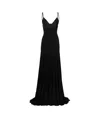 Jacquemus Thin Strapless Evening Dress In Black