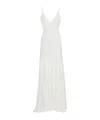 Jacquemus Thin Strapless Evening Dress In White