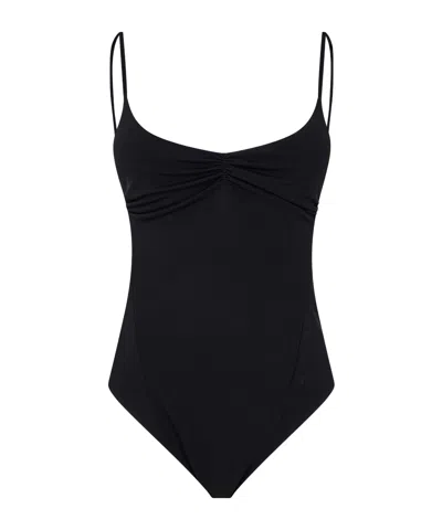 Jacquemus Thin-strap One-piece Swimsuit In Black