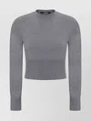 Jacquemus La Maille Soglia Ribbed Jumper In Grey