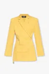 Jacquemus La Veste Tibau Crossover Blazer In Yellow