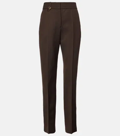 JACQUEMUS TIBAU HIGH-RISE STRAIGHT PANTS