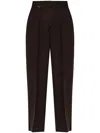 Jacquemus Tibau Tapered Trousers In Braun