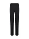 Jacquemus Tibau Wool Trousers In Black