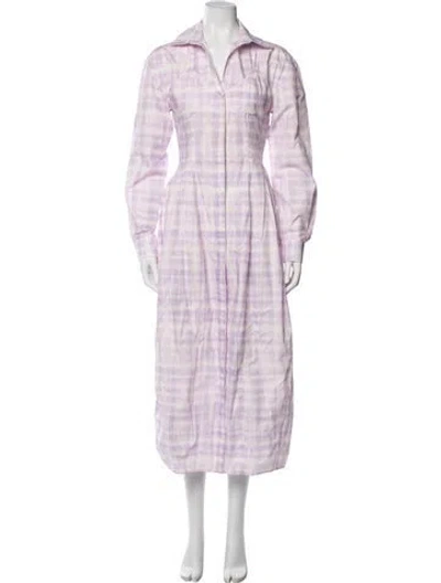Pre-owned Jacquemus Tie-dye Print Long Dress In Purple