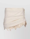 JACQUEMUS TIERED SKIRT WITH DRAWSTRING HEM AND RUFFLE DETAILING