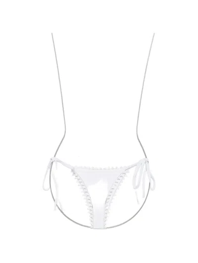 Jacquemus Tie-side Bikini Bottoms In White