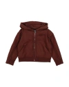 Jacquemus Toddler Boy Sweatshirt Brown Size 4 Cotton, Elastane In Burgundy