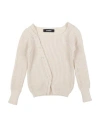 Jacquemus Toddler Girl Cardigan Cream Size 6 Cotton, Linen In White