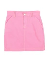 Jacquemus Babies'  Toddler Girl Denim Skirt Pink Size 6 Cotton