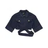 Jacquemus Le Haut De-nîmes Denim Crop Top In Denim