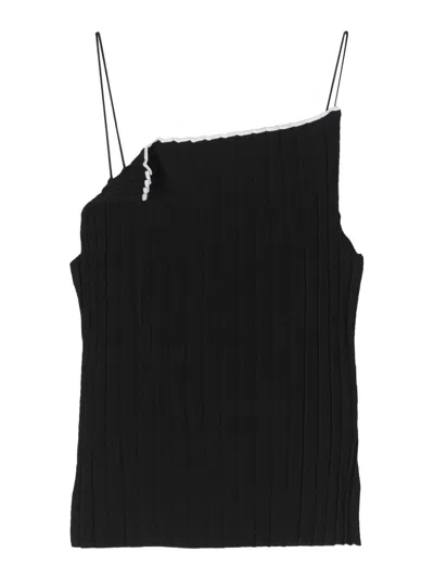 Jacquemus Le Haut Sierra Viscose Top In Black