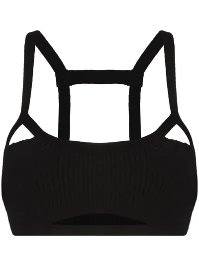 Jacquemus Top Crop In Nero