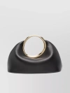 JACQUEMUS TOP HANDLE CIRCLE LOGO CLUTCH BAG