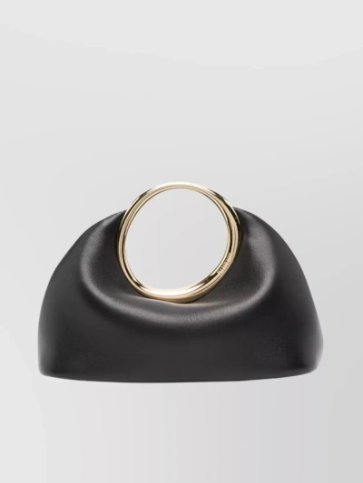 Jacquemus Top Handle Circle Logo Clutch Bag