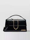 Jacquemus Le Grand Bambino Glossed Leather Top Handle Bag