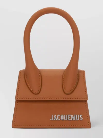 Jacquemus Top Handle Shoulder Bag In Brown