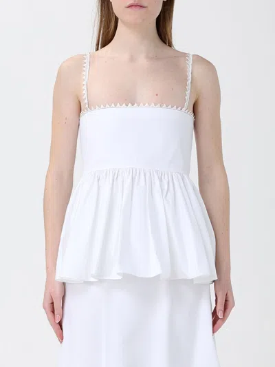 JACQUEMUS JACQUEMUS TOP WOMAN COLOR WHITE,I26174001