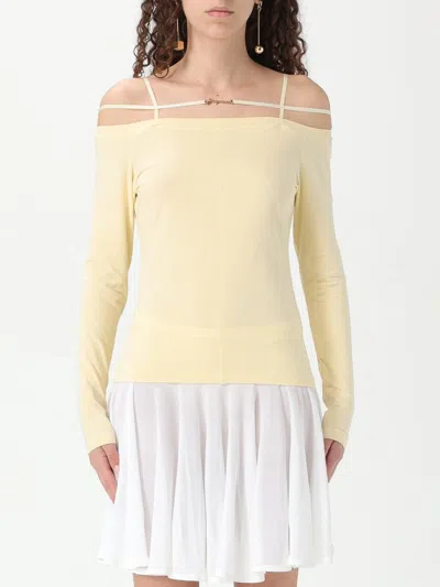 JACQUEMUS TOP JACQUEMUS WOMAN COLOR YELLOW,G89907003