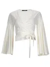 Jacquemus Le Cache Coeur Ventadou Wrap Top In White