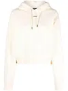 Jacquemus Cotton Hoodie With Drawstring Hood And Ribbed Details