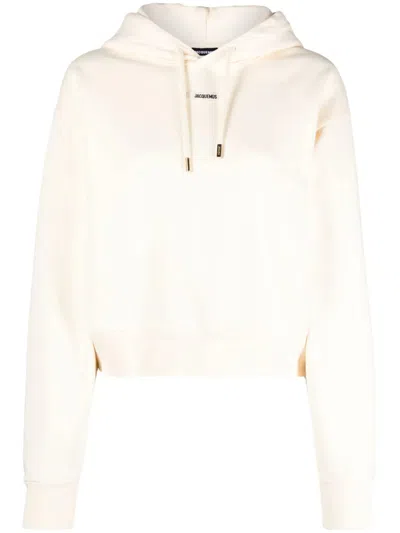JACQUEMUS TOP LE HOODIE GROS GRAIN WITH LOGO