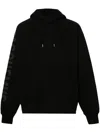 Jacquemus Hooded Typo Sweatshirt With Logoed Sleeve In Black