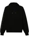 Jacquemus Hooded Typo Sweatshirt With Logoed Sleeve In Black