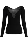 Jacquemus Top ml Le Haut Pralu Black Knit