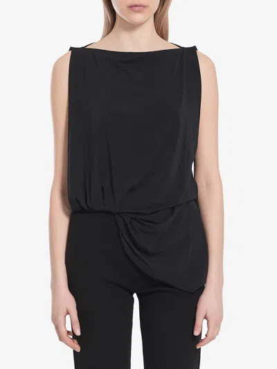 Jacquemus Peplo Top In Black