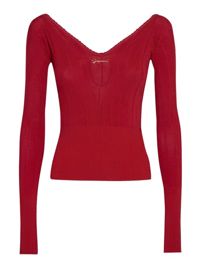 Jacquemus Top - Rojo Oscuro